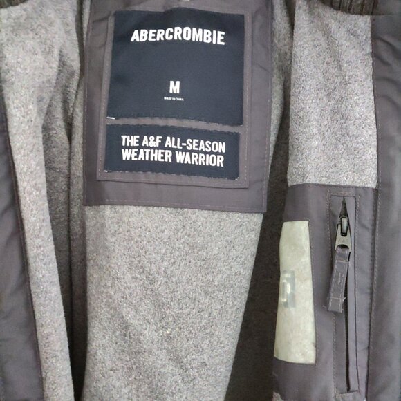 Abercrombie Men's Gray All Weather Jacket - Size M - Picture 6 of 7